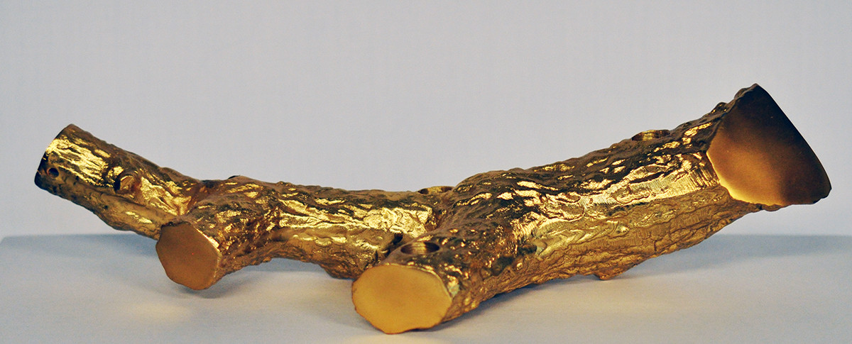 Pols Potten + Candle holder, branch shiny brass
